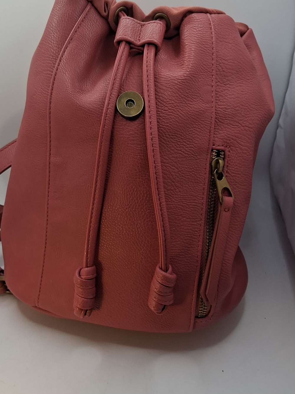 Universal Thread Women's Pink Drawstring Backpack - Picture 6 of 7